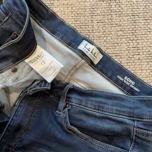 Nicole Miller Jeans, High Rise Skinny, size 12